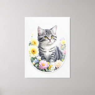 Niedlich Kitten Leinwanddruck