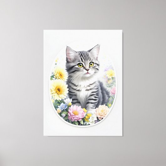 Niedlich Kitten Leinwanddruck (Vorderseite)