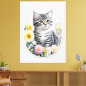 Niedlich Kitten Leinwanddruck (Insitu (Wohnzimmer))