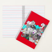 Niedlich Kitten Mashup Notizblock (Innen)