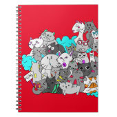 Niedlich Kitten Mashup Notizblock (Vorderseite)