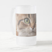 Niedlich Kitten Mattglas Bierglas (Vorderseite Links)