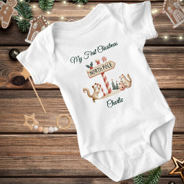 Niedlich Kitten Mein erster Weihnachts-Nordpol Baby Strampler