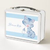 Niedlich Kitten Metall Brotdose (Vorderseite)
