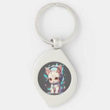 Niedlich Kitten mit Kopfhörer Magie