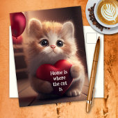 Niedlich Kitten Moving New Address Ankündigungspostkarte