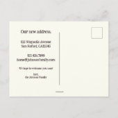 Niedlich Kitten Moving New Address Ankündigungspostkarte (Rückseite)