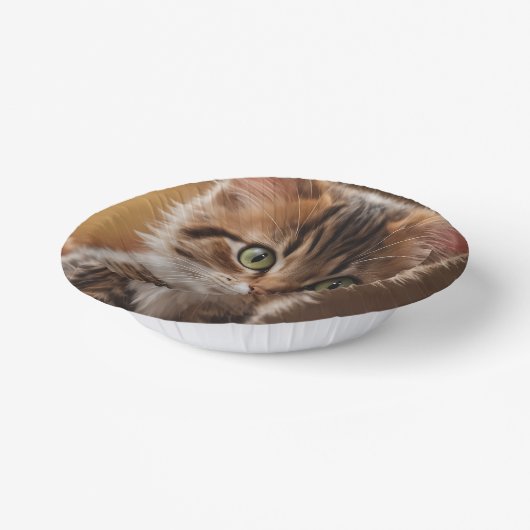 Niedlich Kitten Pappteller (Gewinkelt)