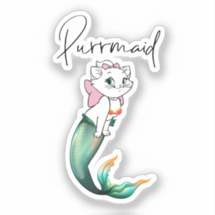 Niedlich Kitten Purrmaid - Fun Mermaid Cat Design Aufkleber
