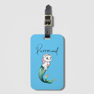 Niedlich Kitten Purrmaid - Fun Mermaid Cat Design Gepäckanhänger