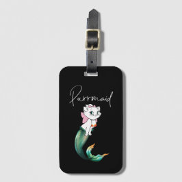 Niedlich Kitten Purrmaid - Fun Mermaid Cat Design Gepäckanhänger