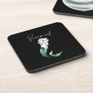 Niedlich Kitten Purrmaid - Fun Mermaid Cat Design Getränkeuntersetzer