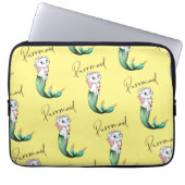 Niedlich Kitten Purrmaid - Fun Mermaid Cat Design Laptopschutzhülle (Vorderseite)