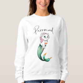 Niedlich Kitten Purrmaid - Fun Mermaid Cat Design Sweatshirt
