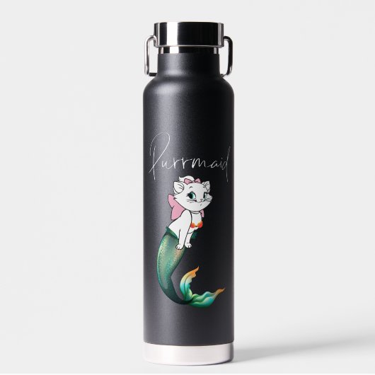 Niedlich Kitten Purrmaid - Fun Mermaid Cat Design Trinkflasche (Vorne)