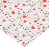 Niedlich Kitten Red Hearts Valentine's Day Tablecl Tischdecke (Schrägansicht)