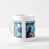 Niedlich Kitten Reflektiert Message-Tasse Kaffeetasse (Vorderseite Links)
