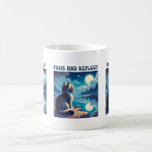 Niedlich Kitten Reflektiert Message-Tasse Kaffeetasse (Mittel)