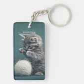 Niedlich Kitten Schlüsselanhänger (Rückseite)