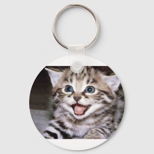 Niedlich Kitten Schlüsselanhänger (Vorderseite)