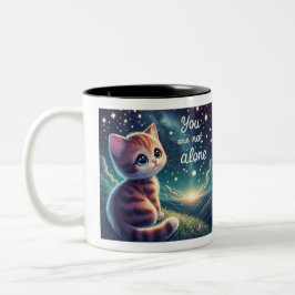 Niedlich Kitten Sie sind nicht allein Tasse Cups