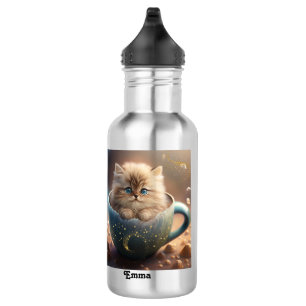Niedlich Kitten Sparkymnastik Schule Personalisier Edelstahlflasche