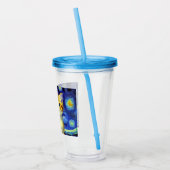 Niedlich Kitten Starry Night Van Gogh Acryltrinkbecher (Links)