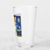 Niedlich Kitten Starry Night Van Gogh Glas (Links)