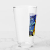 Niedlich Kitten Starry Night Van Gogh Glas (Rechts)