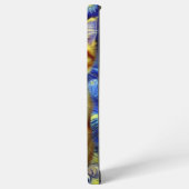 Niedlich Kitten Starry Night Van Gogh Samsung Galaxy Hülle (Linke Seite)