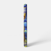 Niedlich Kitten Starry Night Van Gogh Samsung Galaxy Hülle (Linke Seite)