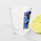 Niedlich Kitten Starry Night Van Gogh Schnapsglas (Links)