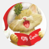 Niedlich Kitten Stickers singen Weihnachtslieder (Vorderseite)