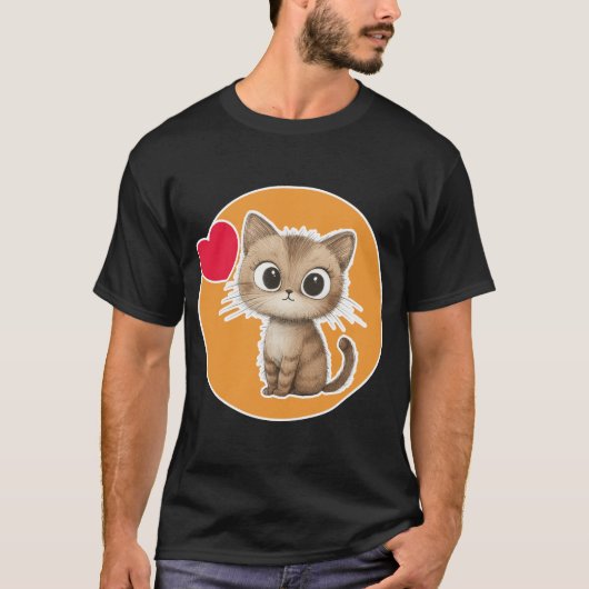 Niedlich Kitten T-Shirt (Vorderseite)