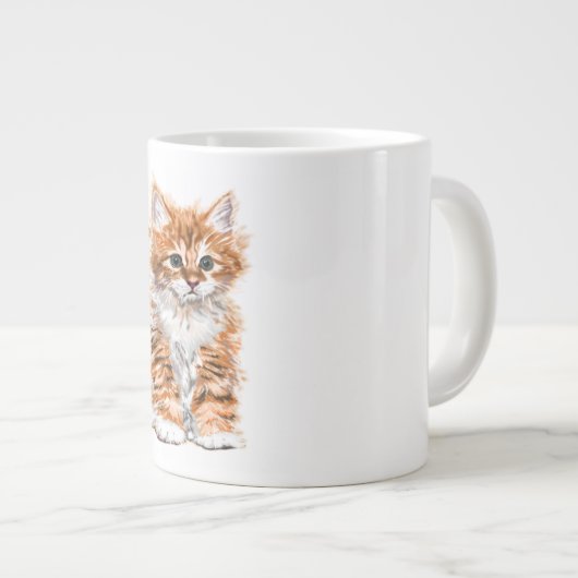 Niedlich Kitten Tasse - Sweet - Painting (Vorderseite Rechts)