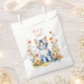 Niedlich Kitten Themed Girl's Baby Shower Geschenktütchen (Ausgeschnitten)