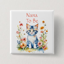 Niedlich Kitten Themed Nana to Be Baby Dusche