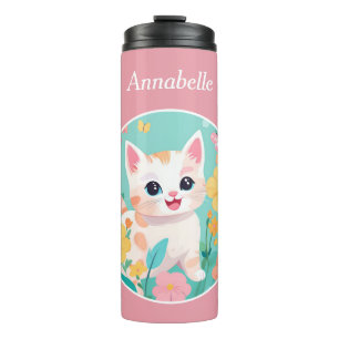Niedlich Kitten Thermosbecher
