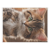Niedlich Kitten Tischdecke (Vorderseite (Horizontal))