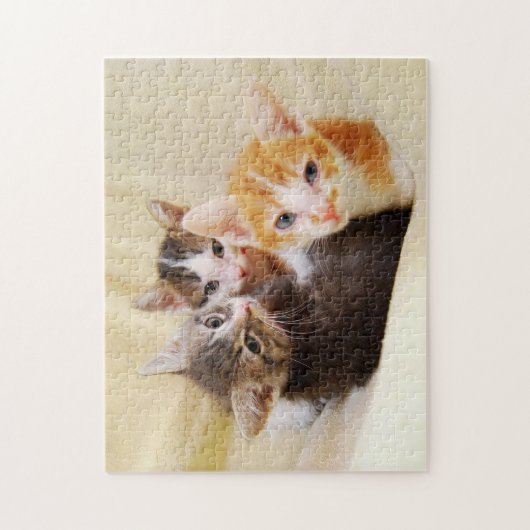 Niedlich Kitten Trio Puzzle (Vertikal)