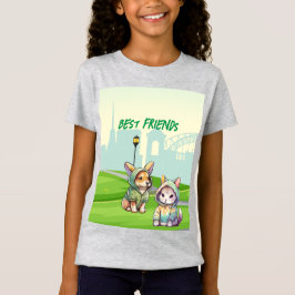 Niedlich Kitten und der beste Freund T-Shirt