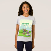 Niedlich Kitten und der beste Freund T-Shirt (Vorne ganz)