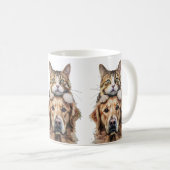 Niedlich Kitten und Labrador Best Friends Tasse (VorderseiteRechts)