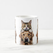 Niedlich Kitten und Labrador Best Friends Tasse (Mittel)