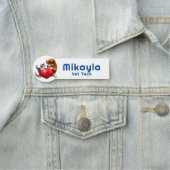 Niedlich Kitten und Welpen und Herz Namensschild (Beispiel)