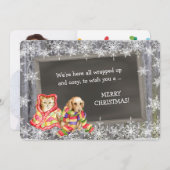 Niedlich Kitten und Welpenfotos Weihnachten (Vorne/Hinten)