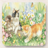 Niedlich Kitten Untersetzer (Vorderseite)