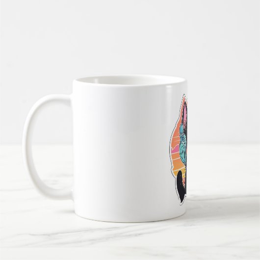 Niedlich Kitten Vintag Design Kaffeetasse (Links)