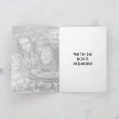 Niedlich Kitten Vintag Look Tierfotokarte Karte (Innenseite)