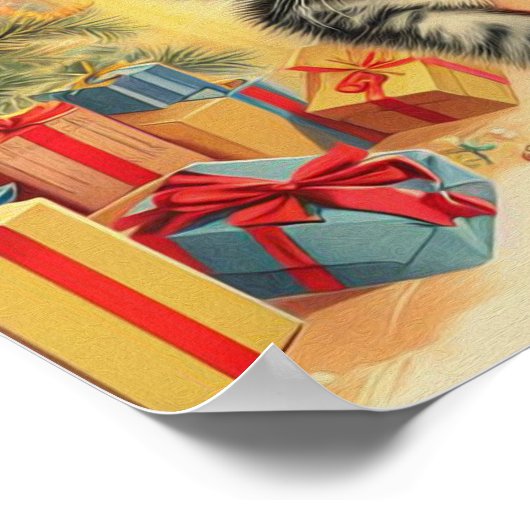 Niedlich Kitten Vintages Button Up Poster (Ecke)